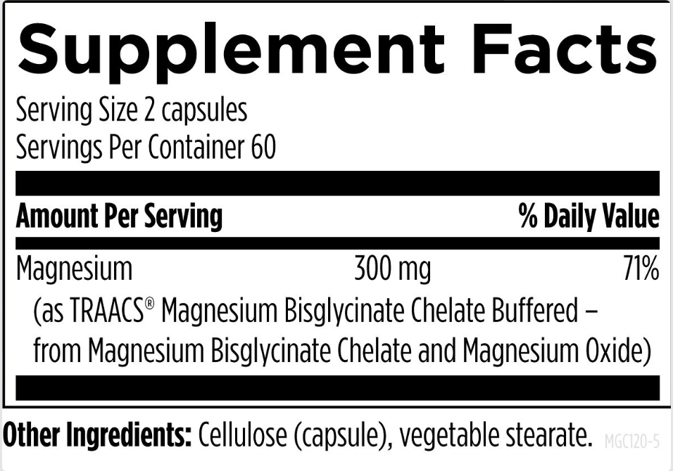 Magnesium - 120 Capsules