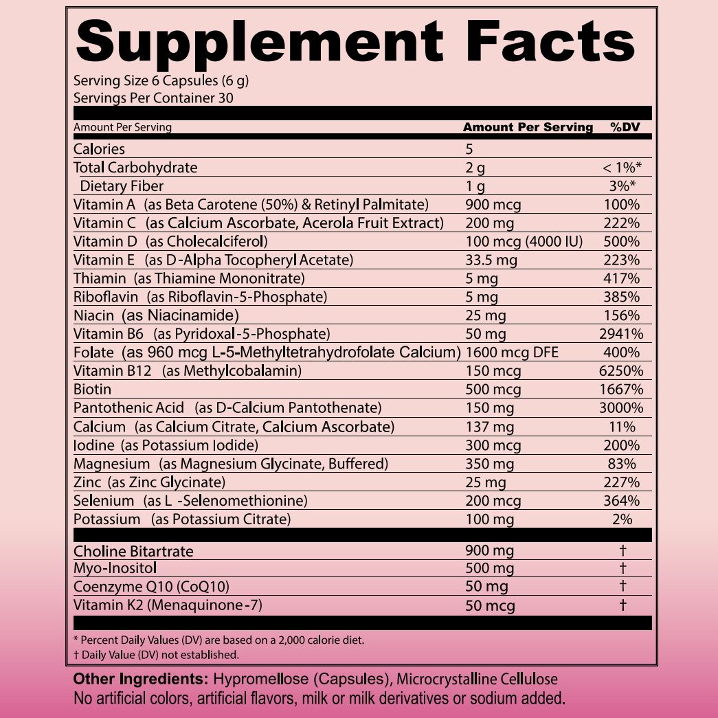 Prenatal Multi - 180 Capsules (30 Day Supply)